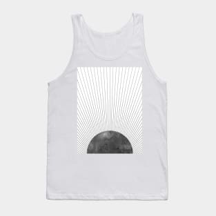 Abstract black sun Tank Top